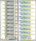 PHILIPPINES. Bangko Sentral ng Pilipinas. 1000 Piso, ND (1998-2001). P-186. Fancy Serial Numbers. Uncirculated.

10 pieces in lot. 1000 Piso notes, ...