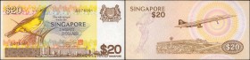 SINGAPORE. Board of Commissioners of Currency. 20 Dollars, ND (1979). P-12. Choice About Uncirculated.

A colorful Bird Series 20 Dollar note with m...