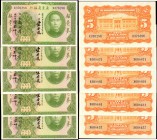 CHINA--PROVINCIAL BANKS. Kwangtung Provincial Bank. 5 Dollars, 1931. P-S2422d. About Uncirculated & Uncirculated.

5 pieces in lot. A nice group wit...
