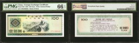 CHINA--MISCELLANEOUS. Foreign Exchange Certificate. 50 & 100 Yuan, 1988. P-FX8 & FX9. PMG Gem Uncirculated 66 EPQ & Superb Gem Uncirculated 67 EPQ.
...