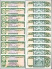 HONG KONG. Hong Kong & Shanghai Banking Corp. 10 Dollars, 1.3.1978. P-182h. Uncirculated.

10 pieces in lot. Consecutive run. All seen with nice cen...