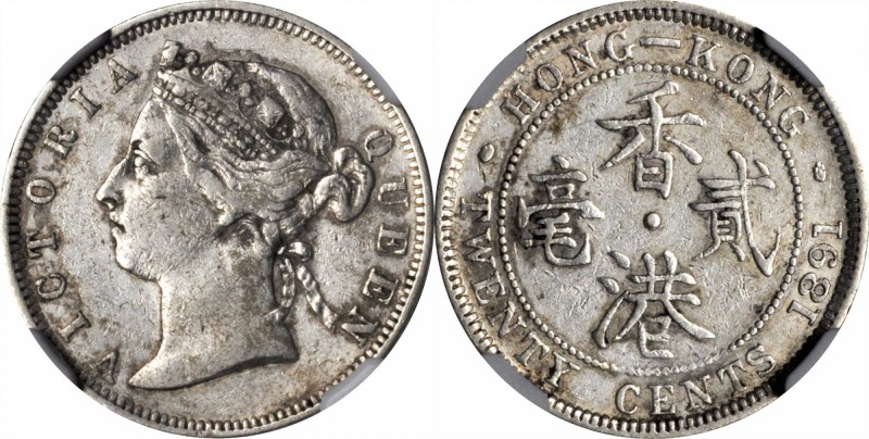 HONG KONG. 20 Cents (2 Pieces), 1888 & 1891. Victoria. Both NGC Certified.

1)...