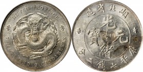 CHINA. Hupeh. 7 Mace 2 Candareens (Dollar), ND (1895-1907). PCGS Genuine--Repaired, AU Details Gold Shield.

L&M-182; K-40; Y-127.1; WS-0873. Severa...