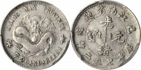 CHINA. Kiangnan. 7.2 Candareens (10 Cents), CD (1899). PCGS EF-40 Gold Shield.

L&M-227; K-79; Y-142a.2; WS-0813. With decimal point in denomination...
