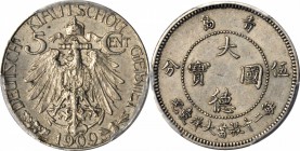 CHINA. Kiau Chau. 5 Cents, 1909. PCGS AU-58 Gold Shield.

KM-1; K-873; Hsu-39. Sharply struck with nice even tone.

Estimate: $100.00- $150.00

...