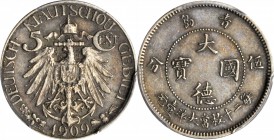 CHINA. Kiau Chau. 5 Cents, 1909. PCGS AU-55 Gold Shield.

KM-1; K-873; Hsu-39. Lightly toned with a trace of use.

Estimate: $70.00- $100.00


...