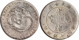 CHINA. Kwangtung. 7 Mace 2 Candareens (Dollar), ND (1890-1908). PCGS Genuine--Cleaning, AU Details Gold Shield.

L&M-133; K-26; Y-203; WS-0942. Shar...