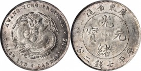 CHINA. Kwangtung. 7 Mace 2 Candareens (Dollar), ND (1890-1908). PCGS Genuine--Chopmark, AU Details Gold Shield.

L&M-133; K-26; Y-203; WS-0941. One ...