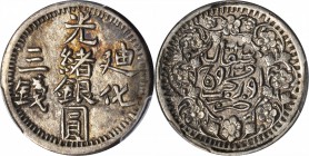 CHINA. Sinkiang. 3 Miscals (Mace), AH 1323 (1905). Tihwa Mint (Urumqi). PCGS AU-53 Gold Shield.

L&M-798; Y-34; WS-1276. Good strike, nicely toned a...