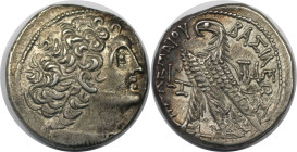 Griechische Münzen, AEGYPTUS. Ptolemaios XII Neos Dionysos (Auletes) AR Tetradrachme. Alexandria, datiert RY 7 = 75-74 v. Chr. 14,09 g. 24 mm. Vs.: Ko...