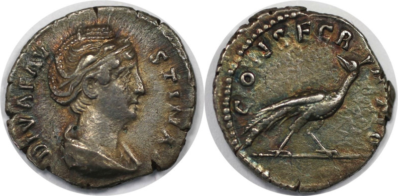 Römische Münzen, MÜNZEN DER RÖMISCHEN KAISERZEIT. Antoninus Pius für Diva Fausti...