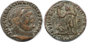 Römische Münzen, MÜNZEN DER RÖMISCHEN KAISERZEIT. Licinius I. (308-324 n. Chr). Follis (3.93 g. 19.5 mm). Vs.: IMP C VAL LICIN LICINIVS PF AVG, Kopf m...