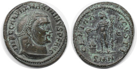 Römische Münzen, MÜNZEN DER RÖMISCHEN KAISERZEIT. Maximinus II. (309-313 n. Chr). Follis. (5,32 g. 23,0 mm) Vs.: IMP C GAL VAL MAXIMINVS PF AVG, Kopf ...