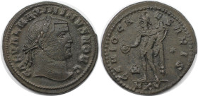Römische Münzen, MÜNZEN DER RÖMISCHEN KAISERZEIT. Maximinus II. (309-313 n. Chr). Follis. (7,17 g. 27,0 mm) Vs.: GAL VAL MAXIMINVS NOB C, Kopf mit Lor...