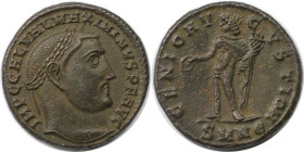 Römische Münzen, MÜNZEN DER RÖMISCHEN KAISERZEIT. Maximinus II. (309-313 n. Chr). Follis 310-311 n. Chr., Nicomedia. (6,84 g. 22,0 mm) Vs.: IMP C GAL ...