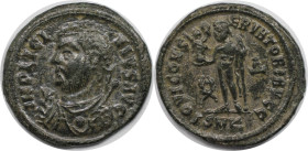 Römische Münzen, MÜNZEN DER RÖMISCHEN KAISERZEIT. Licinius I. (308-324 n. Chr). Follis 317-320 n. Chr. (2.79 g. 18 mm) Vs.: IMP LICINIVS AVG, Drapiert...