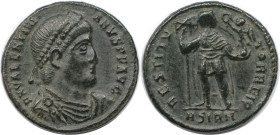Römische Münzen, MÜNZEN DER RÖMISCHEN KAISERZEIT. Valentinianus I. (364-375 n. Chr). Ae 3. (3.01 g. 19.5 mm) Vs.: DN VALENTINIANVS PF AVG, Drapierte, ...