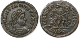 Römische Münzen, MÜNZEN DER RÖMISCHEN KAISERZEIT. Gratianus (367-383 n. Chr). AE, 367-375 n. Chr., Siscia. (2,20 g. 18,5 mm) Vs.: D N GRATIANVS PF AVG...