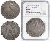 RDR – Habsburg – Österreich, RÖMISCH-DEUTSCHES REICH. Elsass. Leopold von Österreich, als Bischof von Straßburg (1607-1626). Taler 1624. Silber. Dav. ...