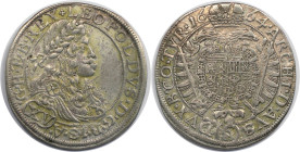 RDR – Habsburg – Österreich, RÖMISCH-DEUTSCHES REICH. Leopold I. (1657-1705). XV Kreuzer 1664, Wien. Vorzüglich