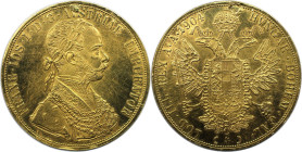 RDR – Habsburg – Österreich, RÖMISCH-DEUTSCHES REICH. Franz Joseph I. (1848-1916). 4 Dukaten 1904, Wien. Gold. 13,97 g. Fast Vorzüglich, Gestopftes Lo...