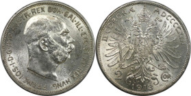 RDR – Habsburg – Österreich, KAISERREICH ÖSTERREICH. Österreich-Ungarn. Franz Joseph I. (1848-1916). 2 Kronen 1913. Jaeger 384. Silber. Fast Stempelgl...