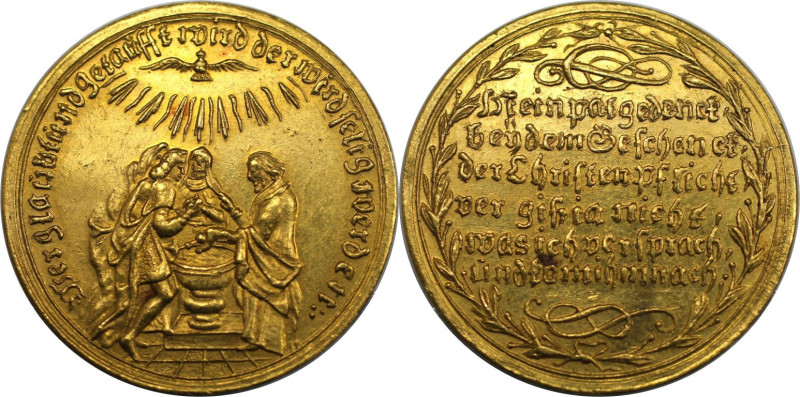 Altdeutsche Münzen und Medaillen, NÜRNBERG, STADT. Goldmedaille zu 3 Dukaten ND ...