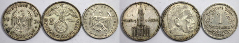 Deutsche Münzen und Medaillen ab 1871, LOTS UND SAMMLUNGEN. 3. REICH 1933-1945. ...