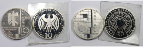 Deutsche Münzen und Medaillen ab 1945, Lots und Sammlungen. BRD. 2 x 10 Euro 2004. KM 230, 231. Lot von 2 Silbermünzen. Bild ansehen Lot