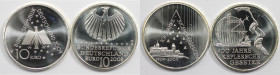 Deutsche Münzen und Medaillen ab 1945, Lots und Sammlungen. BRD. 2 x 10 Euro 2009. KM 280, 283. Lot von 2 Silbermünzen. Bild ansehen Lot