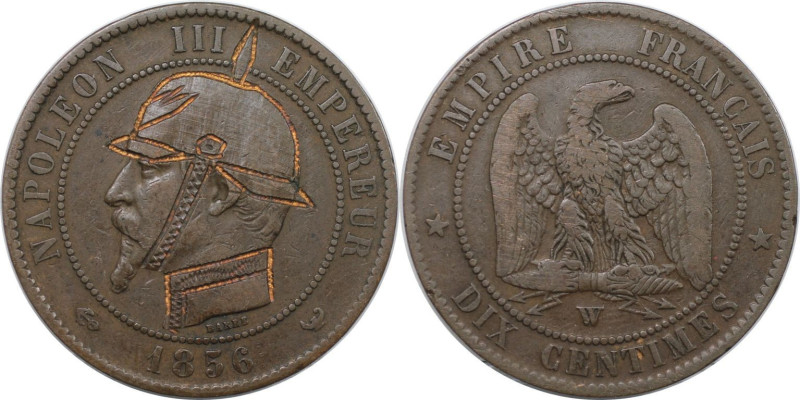 Europäische Münzen und Medaillen, Frankreich / France. Napoleon III. 5 Centimes ...