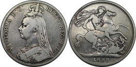 Europäische Münzen und Medaillen, Großbritannien / Vereinigtes Königreich / UK / United Kingdom. Victoria (1837-1901). Crown 1889, London. Jubiläumsko...