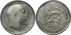Europäische Münzen und Medaillen, Großbritannien / Vereinigtes Königreich / UK / United Kingdom. Edward VII. (1901-1910). 1 Shilling 1910, Silber. KM ...