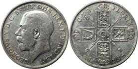 Europäische Münzen und Medaillen, Großbritannien / Vereinigtes Königreich / UK / United Kingdom. George V. (1910-1936). 1 Florin (2 Shillings) 1923, S...