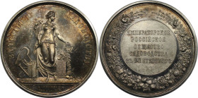 Russische Münzen und Medaillen, Alexander II. (1854-1881). Silbermedaille ND (1870), von A. Semenov und P. Kubli. Preismedaille der Russischen Gartenb...