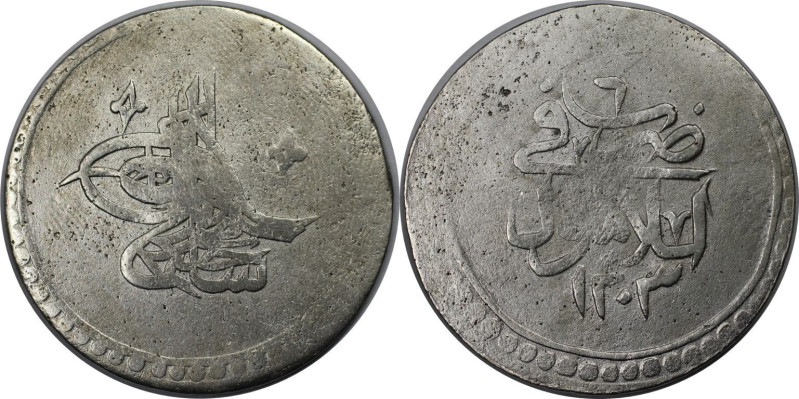 Weltmünzen und Medaillen, Türkei / Turkey. 2 Kurush (80 Para) AH 1203/6 (1794), ...