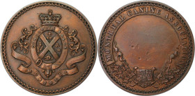Medaillen und Jetons, Hundesport / Dog sports. "Montreal Canine Association" Medaille ND, Bronze. 45 mm. 39.82 g. Vorzüglich