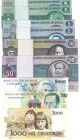 Banknoten, Brasilien / Brazil, Lots und Sammlungen. 1 Cruzeiro (1972), P.19Aa, 1 Cruzeiro (1975), P.19Ab, 5 Cruzeiros (1970), P.192a, 5 Cruzeiros (197...