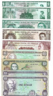 Banknoten, Lots und Sammlungen Banknoten. Jamaika, 2x1 Dollar 1989-1990, P. 68A.c, 68A.d, 2 Dollars 1992, P.69d, 5 Dollars 1991, P.70d. Paraguay, 2x1 ...