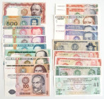 Banknoten, Lots und Sammlungen Banknoten. Peru, 5 Soles de Oro 1973, P.99c, 2x10 Soles de Oro 1972,1976, P.100c,112, 50 Soles de Oro 1974, P.101c, 500...