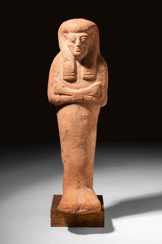 EGYPTIAN TERRACOTTA USHABTI

 New Kingdom, Ca. 1190 - 1069 BC A remarkable Egy...