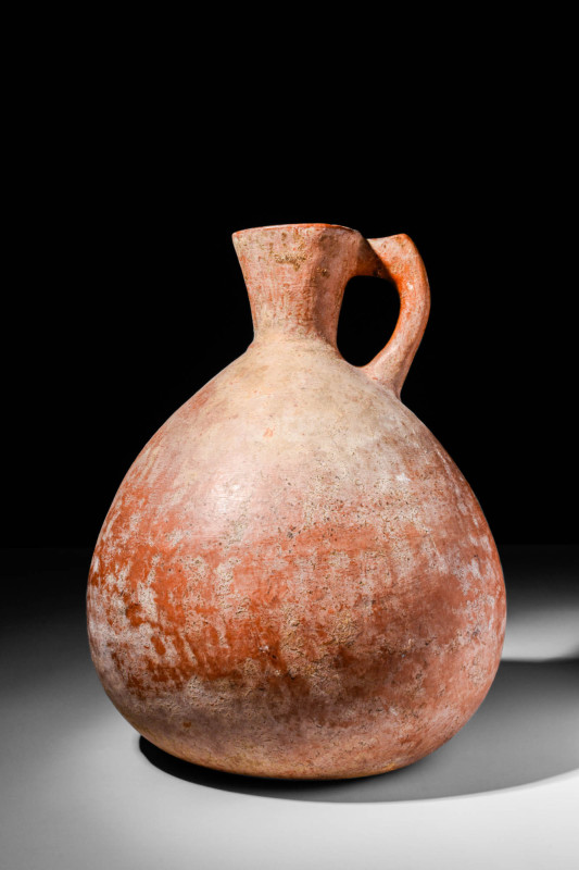 BURNISHED CYPRIOT POTTERY JUG WITH POLISHED SURFACE

 Ca. 2300 - 1650 BC A Cyp...