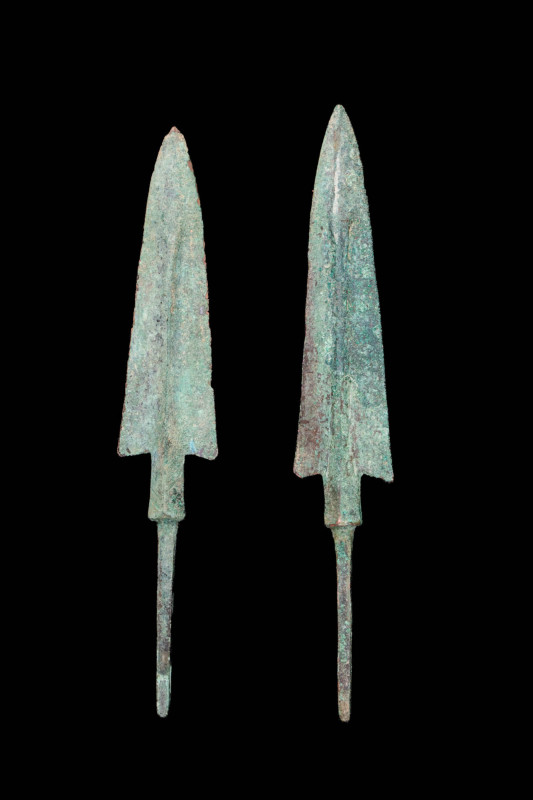 PAIR OF WESTERN ASIATIC ARROWHEADS

Ca. 1200 - 800 BC A pair of Western Asiati...