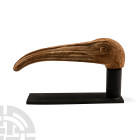 Egyptian Wooden Head of an Ibis