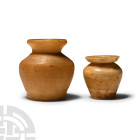 Egyptian Alabaster Kohl Jars