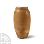 Egyptian Ovoid Alabaster Jar