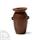 Egyptian Red Limestone Jar