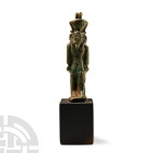 Egyptian Faience Figure of Nefertum