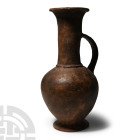 Large Cypriot Brown Ware Base-Ring Terracotta Jug