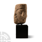 Archaic Cypriot Head of a Male Votary